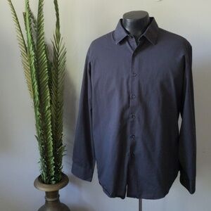 Alfani black long sleeve dress shirt